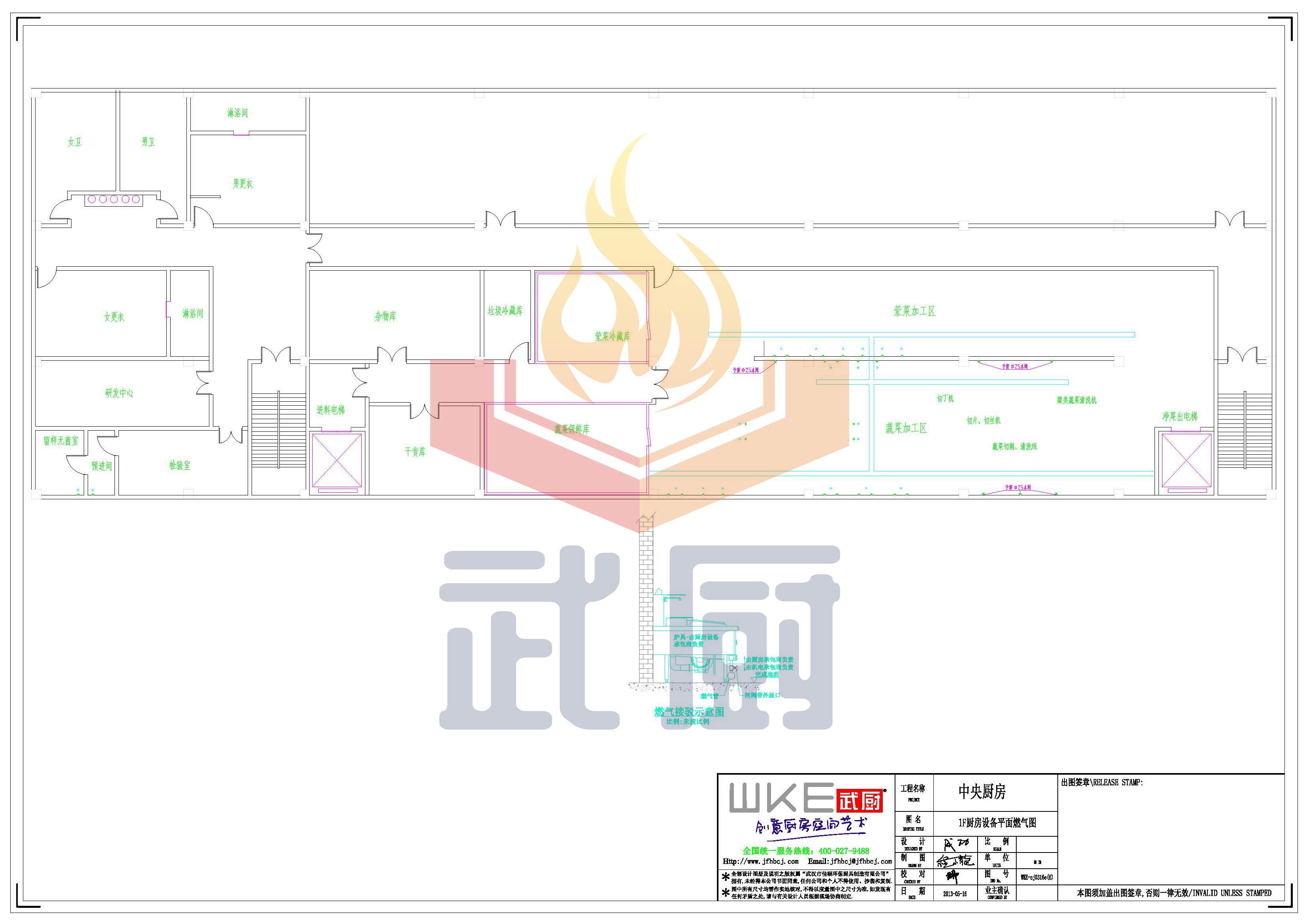 中央廚房燃?xì)鈭D